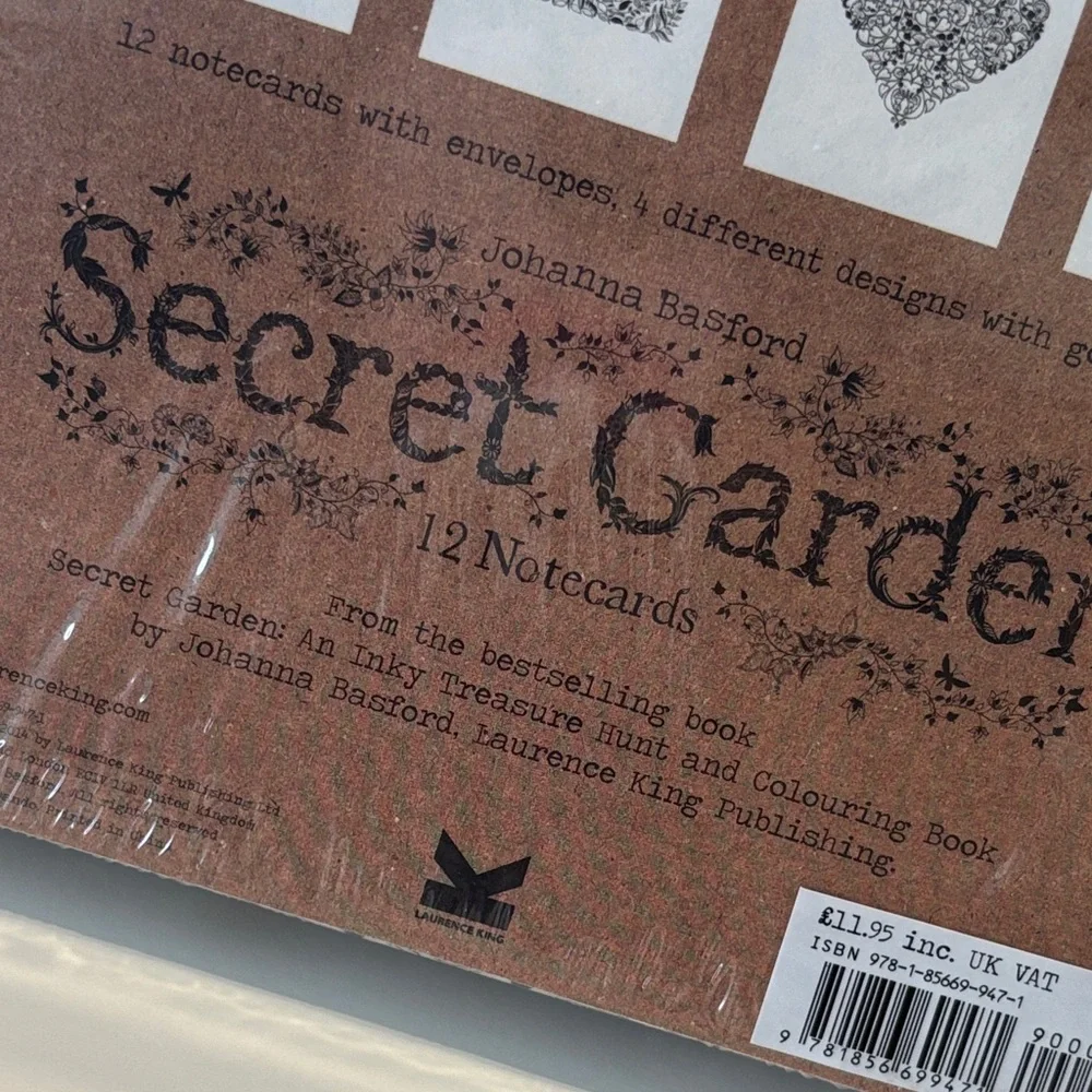 Secret Garden Notecards Set by Johanna Basford